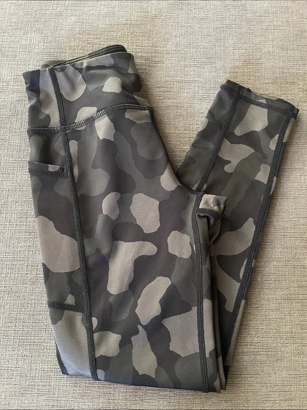 Zella Camo Athletic Leggings Girls Size S